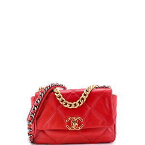 Chanel Medium 19 Flap Bag Quilted Leather